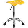 image:imageFlash Furniture Taylor Vibrant Yellow Tractor Seat and Chrome Stool