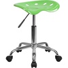image:imageFlash Furniture Vibrant Pink Tractor Seat and Chrome Swivel Stool with Heavy Duty Chrome Base and Dual Wheel CastersApple Green