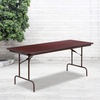 image:imageFlash Furniture 6 ft Laminate Folding Banquet Table Mahogany  Durable Construction Commercial Use