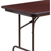 image:imageFlash Furniture 6 ft Laminate Folding Banquet Table Mahogany  Durable Construction Commercial Use