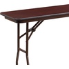 image:imageFlash Furniture 6 ft Laminate Folding Training Table Mahogany  Durable Construction Commercial Use