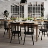 image:imageFlash Furniture 60 Solid Wood Dining Table Brown  Commercial Grade Water Resistant Finish Heavy Duty Construction
