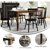 image:imageFlash Furniture 60 Solid Wood Dining Table Brown  Commercial Grade Water Resistant Finish Heavy Duty Construction