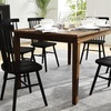image:imageFlash Furniture 60 Solid Wood Dining Table Brown  Commercial Grade Water Resistant Finish Heavy Duty Construction