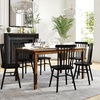 image:imageFlash Furniture 60 Solid Wood Dining Table Brown  Commercial Grade Water Resistant Finish Heavy Duty Construction
