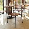 image:imageFlash Furniture Commercial Metal Dining Chair Antique Copper 2Pack  Black Metal FramesAntique Copper