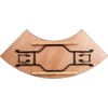 image:imageFlash Furniture Ginny 725 ft x 25 ft Serpentine Wood Folding Banquet Table  Durable Construction Commercial UseNatural