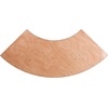 image:imageFlash Furniture Ginny 725 ft x 25 ft Serpentine Wood Folding Banquet Table  Durable Construction Commercial UseNatural