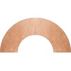 image:imageFlash Furniture Ginny 725 ft x 25 ft Serpentine Wood Folding Banquet Table  Durable Construction Commercial UseNatural