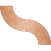 image:imageFlash Furniture Ginny 725 ft x 25 ft Serpentine Wood Folding Banquet Table  Durable Construction Commercial UseNatural