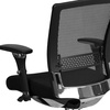 image:imageFlash Furniture HERCULES Series 247 Intensive Use 300 lb Rated Black Mesh Multifunction Ergonomic Office Chair with Seat Slider  Seat Slider Mesh Back 247 Intensive Use Multifunction 300 LBS Weight CapacityBlack FabricMesh