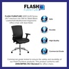 image:imageFlash Furniture HERCULES Series 247 Intensive Use 300 lb Rated Black Mesh Multifunction Ergonomic Office Chair with Seat Slider  Seat Slider Mesh Back 247 Intensive Use Multifunction 300 LBS Weight CapacityBlack Leathersoft