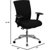 image:imageFlash Furniture HERCULES Series 247 Intensive Use 300 lb Rated Black Mesh Multifunction Ergonomic Office Chair with Seat Slider  Seat Slider Mesh Back 247 Intensive Use Multifunction 300 LBS Weight CapacityBlack Fabric