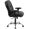 image:imageFlash Furniture HERCULES Series Big amp Tall 400 lb Rated Black LeatherSoft Ergonomic Task Office Chair with Chrome Base and Adjustable Arms