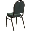 image:imageFlash Furniture HERCULES Series Dome Back Stacking Banquet Chair in Beige Patterned Fabric  Gold Frame  Gold Frame Fabric UpholsteryGreen Patterned FabricGold Vein Frame