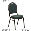 image:imageFlash Furniture HERCULES Series Dome Back Stacking Banquet Chair in Beige Patterned Fabric  Gold Frame  Gold Frame Fabric UpholsteryGreen Patterned FabricGold Vein Frame