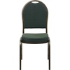 image:imageFlash Furniture HERCULES Series Dome Back Stacking Banquet Chair in Beige Patterned Fabric  Gold Frame  Gold Frame Fabric UpholsteryGreen Patterned FabricGold Vein Frame