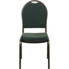 image:imageFlash Furniture HERCULES Series Dome Back Stacking Banquet Chair in Beige Patterned Fabric  Gold Frame  Gold Frame Fabric UpholsteryGreen Patterned FabricGold Vein Frame