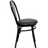 image:imageFlash Furniture HERCULES Series Fan Back Metal Chair  Black Vinyl SeatBlack