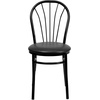image:imageFlash Furniture HERCULES Series Fan Back Metal Chair  Black Vinyl SeatBlack