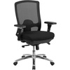 image:imageFlash Furniture Hercules 247 Big amp Tall Mesh Office Chair Black  350 LB Capacity Intensive Use Lumbar Support