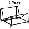 image:imageFlash Furniture Sled Base Stack Chair Dolly  Durable Construction Commercial UseSet of 6