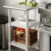 image:imageFlash Furniture Stainless Steel Adjustable Shelf  Adjustable Lower Shelf for 24 x 48 Stainless Steel Tables24 x 18