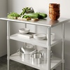 image:imageFlash Furniture Stainless Steel Adjustable Shelf  Adjustable Lower Shelf for 24 x 48 Stainless Steel Tables24 x 36