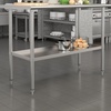 image:imageFlash Furniture Stainless Steel Adjustable Shelf  Adjustable Lower Shelf for 24 x 48 Stainless Steel Tables24 x 48