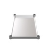 image:imageFlash Furniture Stainless Steel Adjustable Shelf  Adjustable Lower Shelf for 24 x 48 Stainless Steel Tables24 x 48