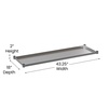 image:imageFlash Furniture Stainless Steel Adjustable Shelf  Adjustable Lower Shelf for 24 x 48 Stainless Steel Tables24 x 48