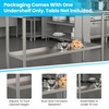 image:imageFlash Furniture Stainless Steel Adjustable Shelf  Adjustable Lower Shelf for 24 x 48 Stainless Steel Tables24 x 60