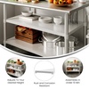image:imageFlash Furniture Stainless Steel Adjustable Shelf  Adjustable Lower Shelf for 24 x 48 Stainless Steel Tables30 x 48