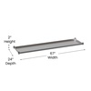 image:imageFlash Furniture Stainless Steel Adjustable Shelf  Adjustable Lower Shelf for 24 x 48 Stainless Steel Tables30 x 72