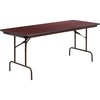 image:imageFlash Furniture 6 ft Laminate Folding Banquet Table Mahogany  Durable Construction Commercial Use
