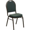 image:imageFlash Furniture HERCULES Series Dome Back Stacking Banquet Chair in Beige Patterned Fabric  Gold Frame  Gold Frame Fabric UpholsteryGreen Patterned FabricGold Vein Frame