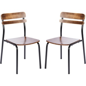 image:imageFlash Furniture Commercial Metal Dining Chair Antique Copper 2Pack  Black Metal FramesAntique Copper
