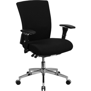 image:imageFlash Furniture HERCULES Series 247 Intensive Use 300 lb Rated Black Mesh Multifunction Ergonomic Office Chair with Seat Slider  Seat Slider Mesh Back 247 Intensive Use Multifunction 300 LBS Weight CapacityBlack Fabric