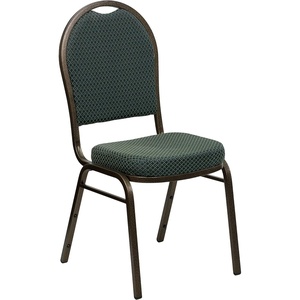 image:imageFlash Furniture HERCULES Series Dome Back Stacking Banquet Chair in Beige Patterned Fabric  Gold Frame  Gold Frame Fabric UpholsteryGreen Patterned FabricGold Vein Frame