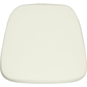 image:imageFlash Furniture Soft Black Fabric Chiavari Chair Cushion  Soft Fabric Hook and Loop Fastener Replacement CushionIvory