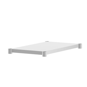 image:imageFlash Furniture Stainless Steel Adjustable Shelf  Adjustable Lower Shelf for 24 x 48 Stainless Steel Tables24 x 36