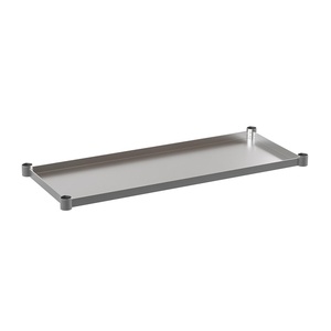 image:imageFlash Furniture Stainless Steel Adjustable Shelf  Adjustable Lower Shelf for 24 x 48 Stainless Steel Tables24 x 48