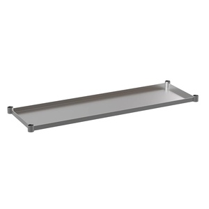 image:imageFlash Furniture Stainless Steel Adjustable Shelf  Adjustable Lower Shelf for 24 x 48 Stainless Steel Tables24 x 60