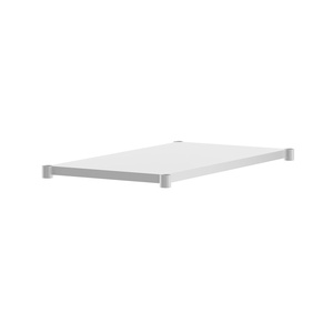 image:imageFlash Furniture Stainless Steel Adjustable Shelf  Adjustable Lower Shelf for 24 x 48 Stainless Steel Tables30 x 48