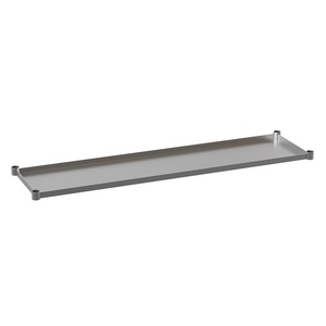 image:imageFlash Furniture Stainless Steel Adjustable Shelf  Adjustable Lower Shelf for 24 x 48 Stainless Steel Tables30 x 72