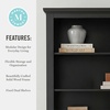 image:imageMartha Stewart Bedford Modular Fluted Storage Cabinet Fern Green Set of 2  Adjustable Shelf SoftClose Doors Brushed Stainless Steel Hardware Solid Wood Frame and LegsBlack FrameGold Hardware