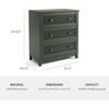 image:imageMartha Stewart Bedford Modular Fluted Storage Cabinet Fern Green Set of 2  Adjustable Shelf SoftClose Doors Brushed Stainless Steel Hardware Solid Wood Frame and LegsFern Green FrameGunmetal Hardware