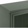 image:imageMartha Stewart Bedford Modular Fluted Storage Cabinet Fern Green Set of 2  Adjustable Shelf SoftClose Doors Brushed Stainless Steel Hardware Solid Wood Frame and LegsFern Green FrameGunmetal Hardware