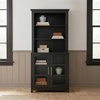 image:imageMartha Stewart Bedford Modular Fluted Storage Cabinet Fern Green Set of 2  Adjustable Shelf SoftClose Doors Brushed Stainless Steel Hardware Solid Wood Frame and LegsBlack FrameGold Hardware