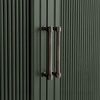 image:imageMartha Stewart Bedford Modular Fluted Storage Cabinet Fern Green Set of 2  Adjustable Shelf SoftClose Doors Brushed Stainless Steel Hardware Solid Wood Frame and LegsFern Green FrameGunmetal Hardware